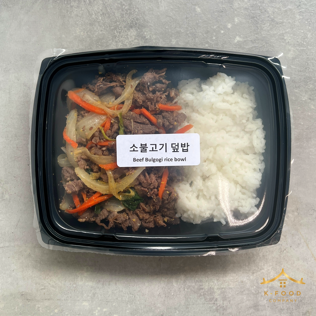 소불고기 덮밥 (완조리) Beef bulgogi rice bowl (Cooked)