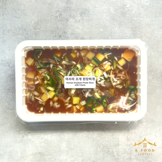 아사리 조개 된장찌개 조리법 (완조리) Korean Soybean Paste Stew with Clams (Cooked) Recipe