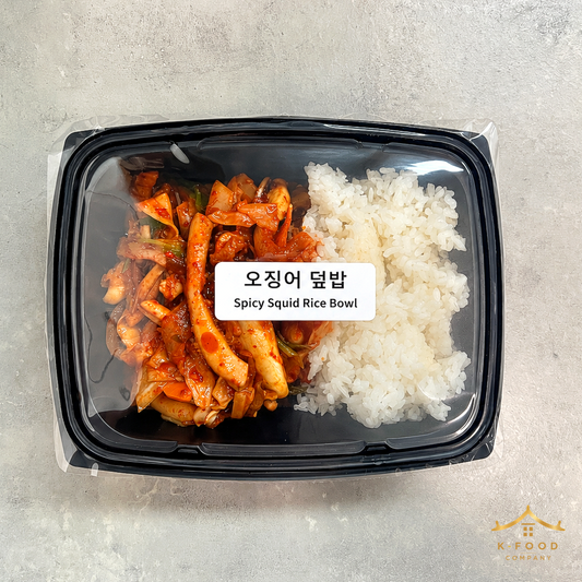 오징어 덮밥 (완조리) Spicy Squid Rice Bowl (Cooked)