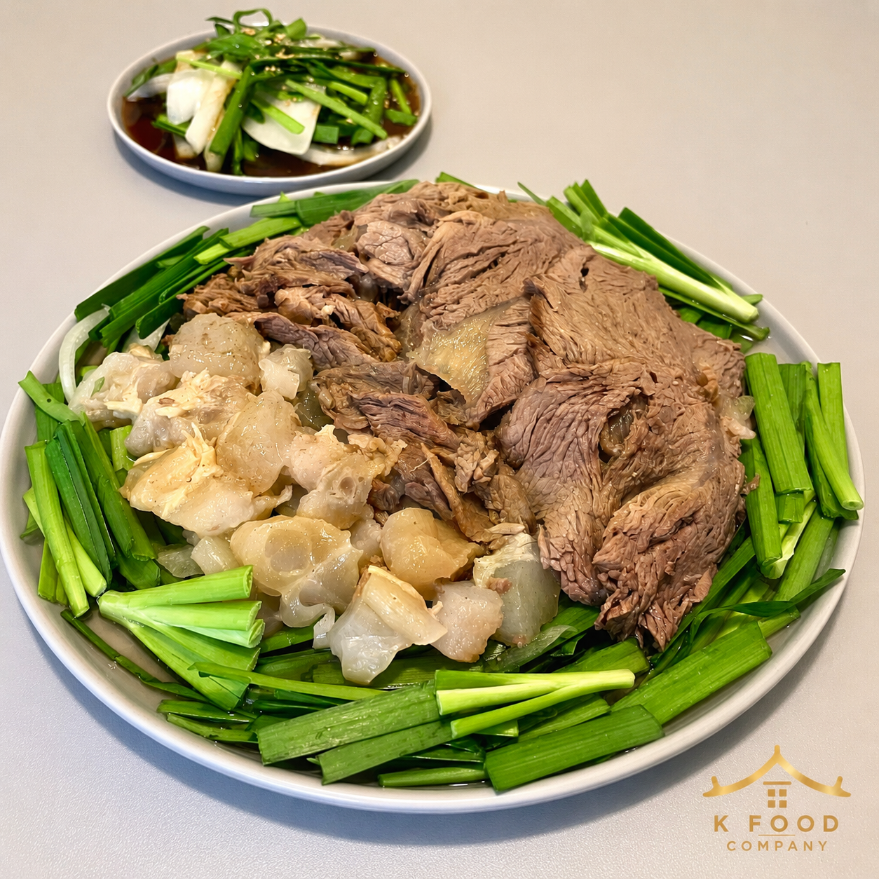소고기 사태수육 feat. 도가니 (완조리) Boiled Beef Shank Sliced feat. Beef Tendon (Cooked)