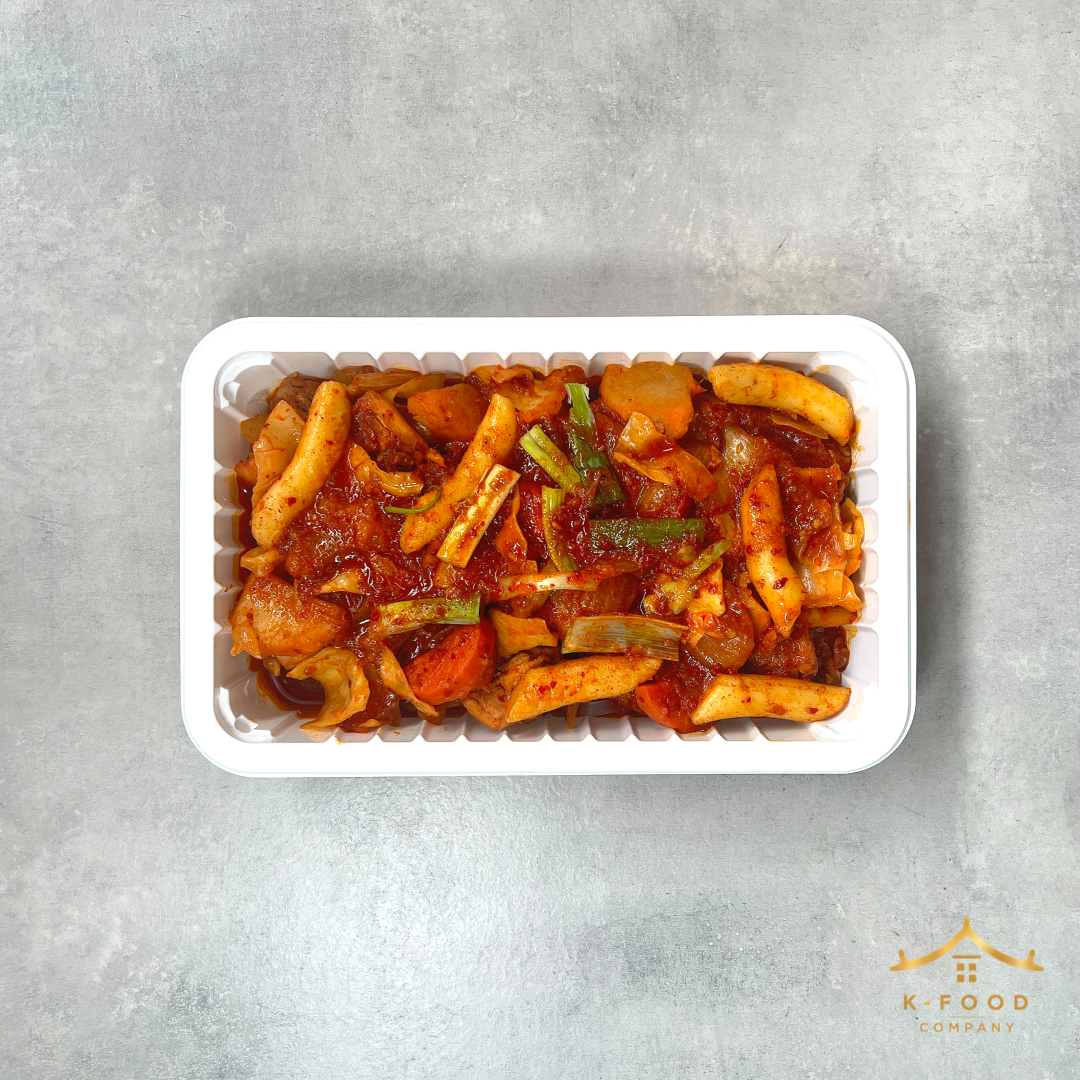닭볶음탕 (완조리) Spicy Korean Chicken Stew (Cooked)