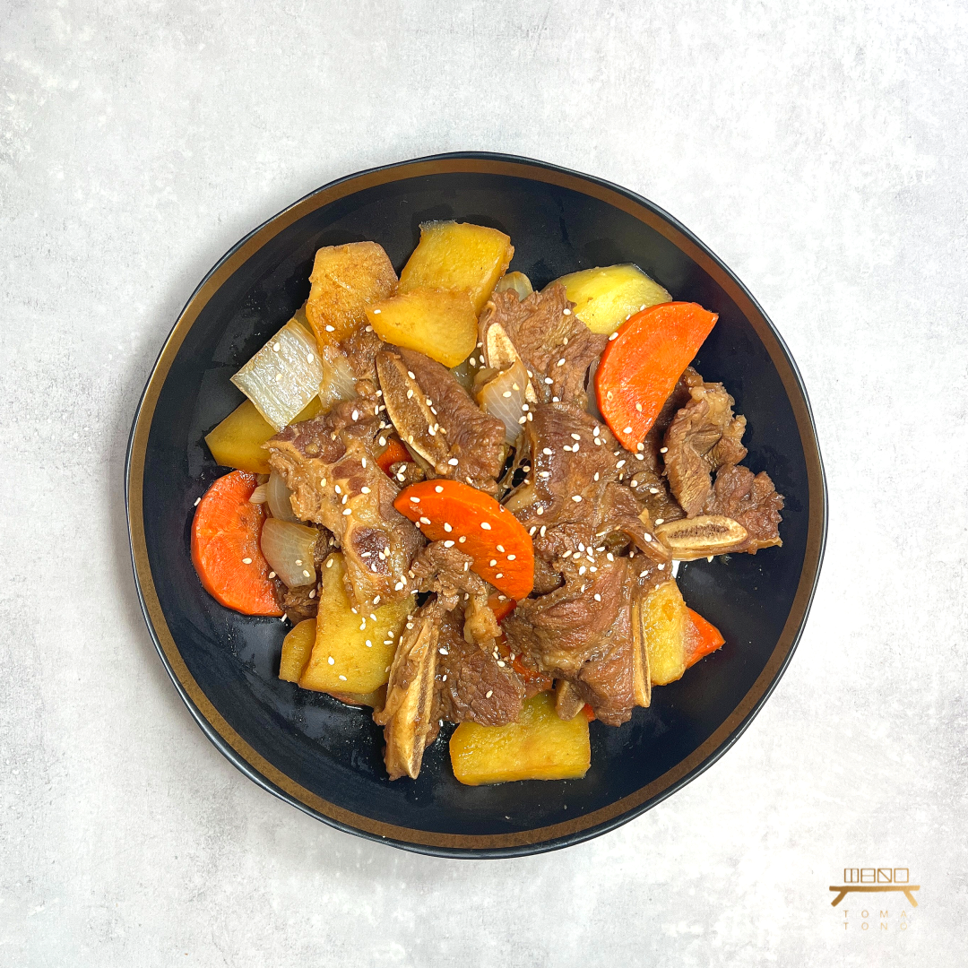 LA갈비찜 조리법 Braised Slice Beef Short Ribs Recipe