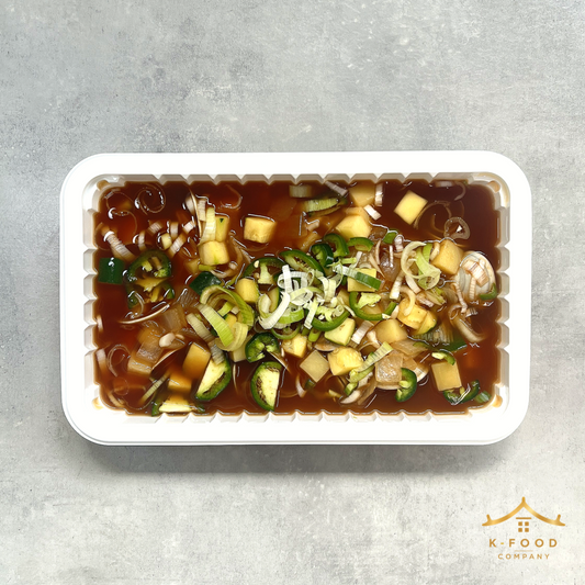 아사리 조개 된장찌개 조리법 (완조리) Korean Soybean Paste Stew with Clams (Cooked) Recipe