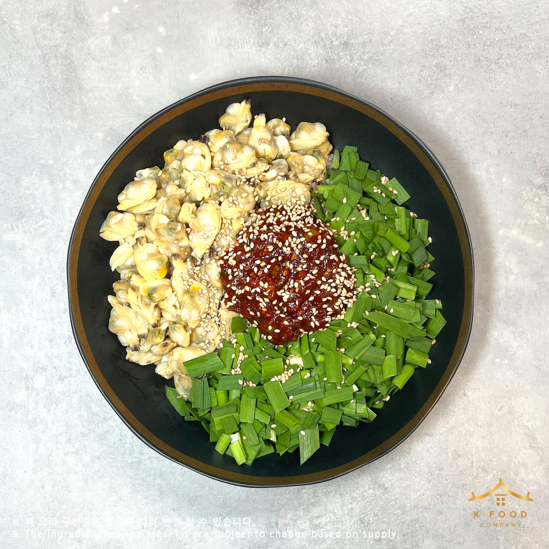 바지락 부추 비빔밥 조리법 Clam and Chinese Chive Bibimbap Recipe