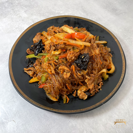 제육잡채 조리법 Glass Noodles with Spicy Pork & Vegetables Recipe