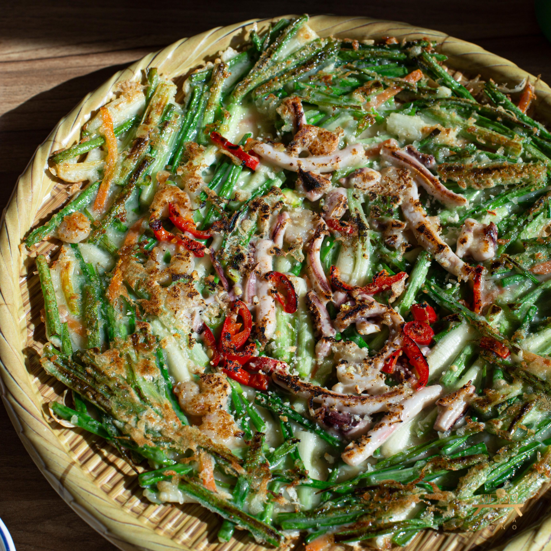 해물파전 (반죽) Seafood Pancake (Batter)