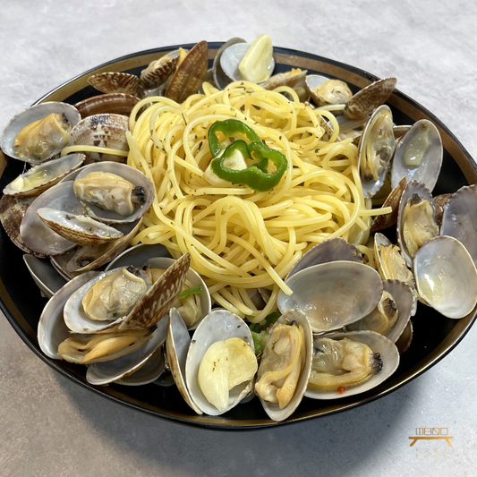 바지락술찜 feat.파스타 조리법 Steamed Clams with White Wine and Garlic feat. Pasta Recipe