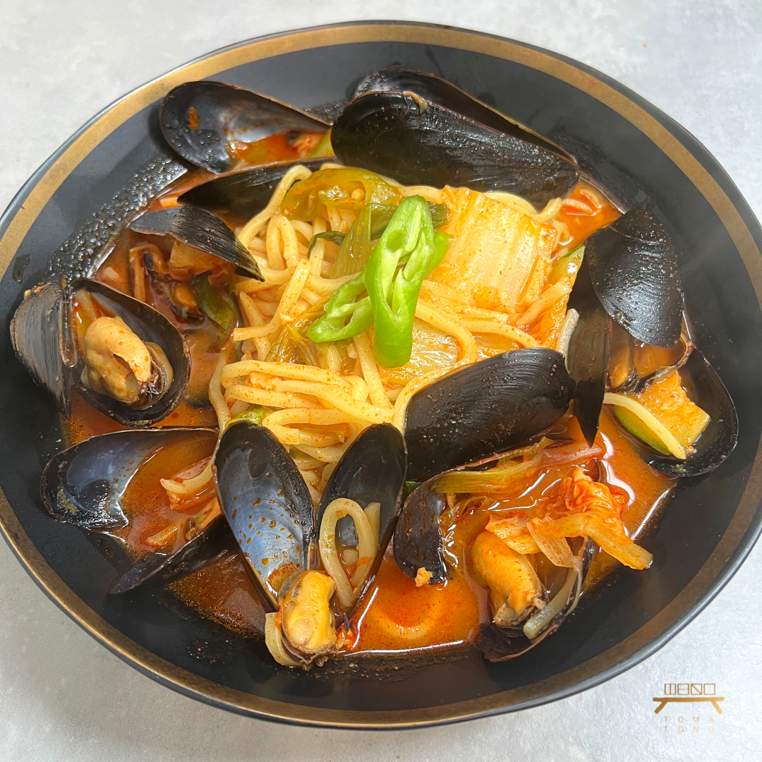 홍합해물짬뽕 조리법 Spicy Mussels and Mixed Seafood Jjamppong Recipe