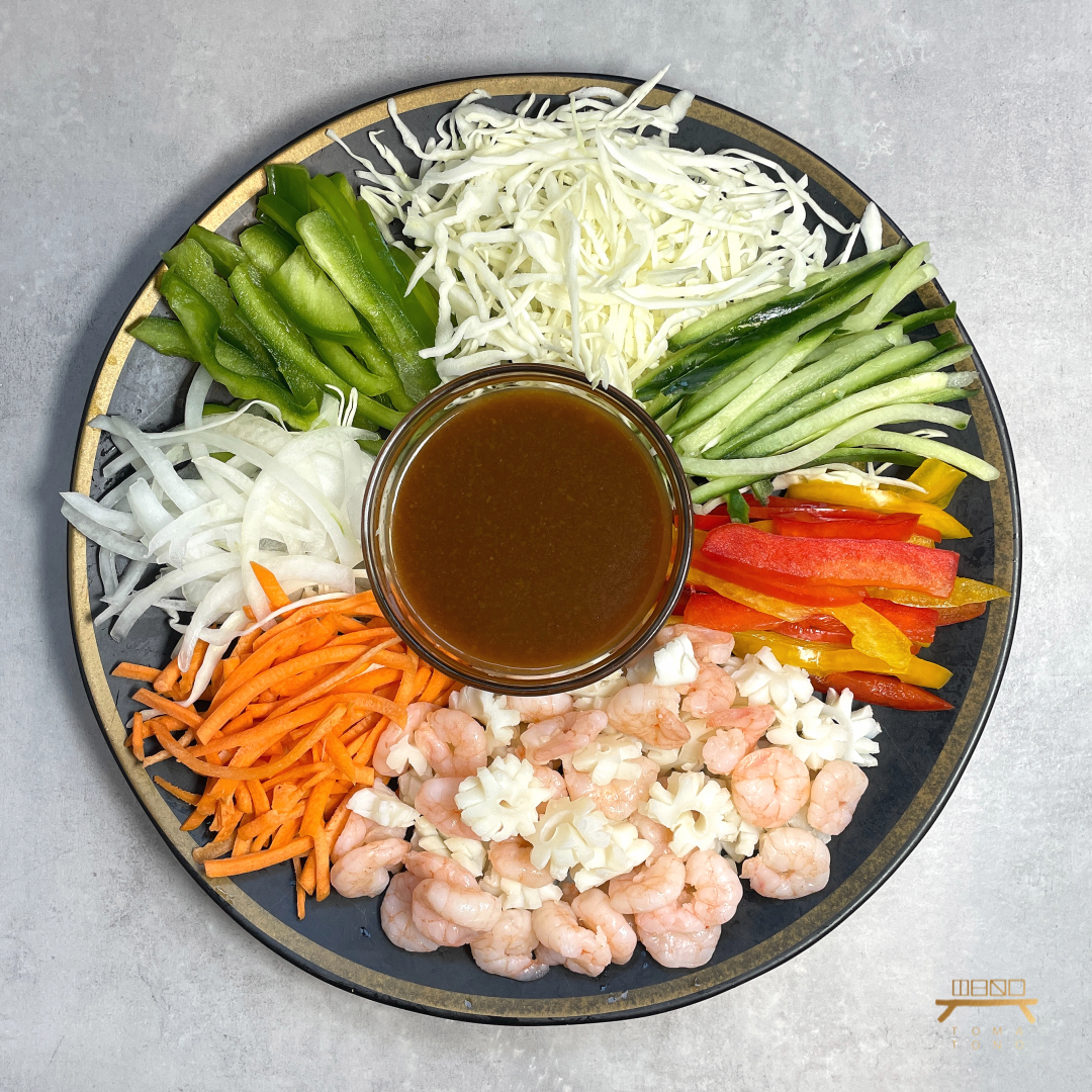 해물 겨자냉채 조리법 (완조리) Seafood & Vegetable Salad w/ Mustard Sauce (Cooked) Recipe