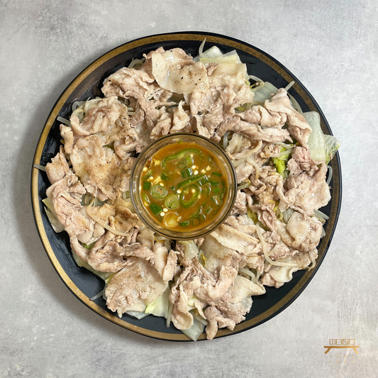 대패삼겹살 숙주찜 조리법 Steamed Thin Pork Belly with Bean Sprout Recipe