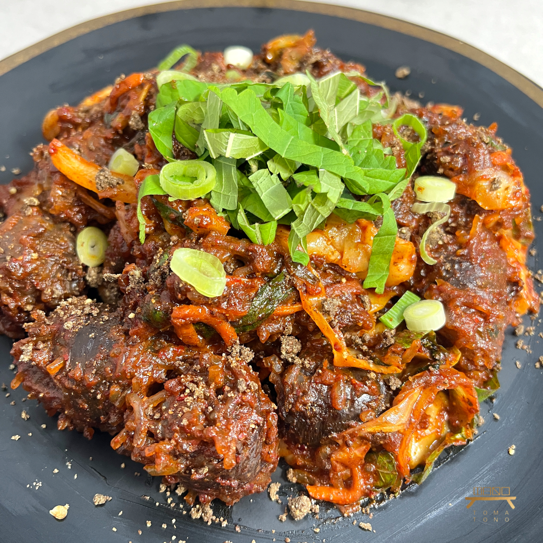 수제 순대볶음 Stir Fried Homemade Soon-Dae (Blood Sausage)
