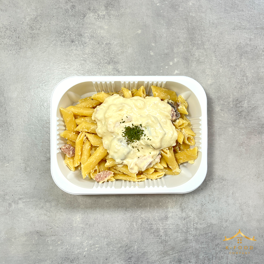 베이컨 갈릭 크림 파스타 (완조리) 1인분 | Bacon Garlic Cream Penne Pasta (Cooked) Serves 1 Person